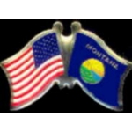 MONTANA PIN STATE FLAG USA FRIENDSHIP FLAGS PIN